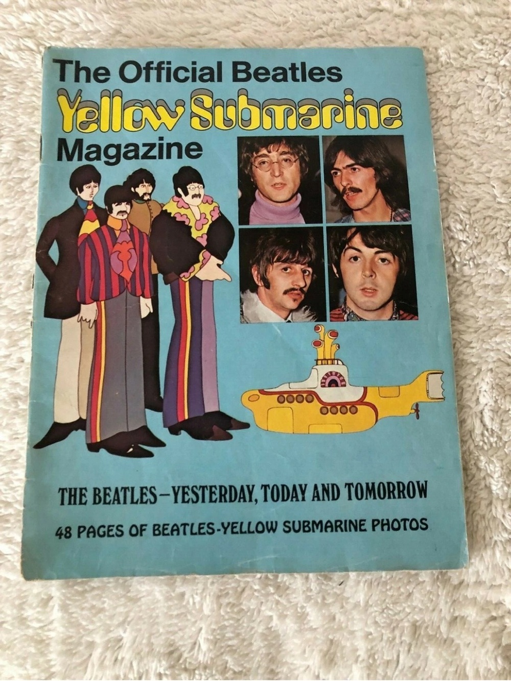 The Official Beatles Yellow Submarine Magazine - Blue & Yellow Cover